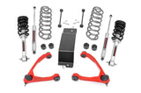 19332RED  -  3.5 Inch Lift Kit - N3 Struts - Forged UCAs RED - Chevy/GMC SUV 1500 (07-20)
