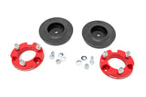 763ARED  -  2 Inch Lift Kit - Red Spacers - Toyota FJ Cruiser 2WD/4WD (2007-2014)