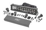 70912BD  -  12 Inch Black Series LED Light Bar - Dual Row - White DRL