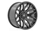 95201018M  -  Rough Country 95 Series Wheel/Machined One-Piece/Gloss Black/20x10/5x5/-19mm