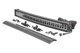 72930BDA  -  30 Inch Black Series LED Light Bar - Curved - Dual Row - Amber DRL