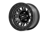 82151814  -  Rough Country 82 Series Wheel/One-Piece/Semi Gloss Black/15x8/5x5.5/-19mm