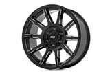 83170917  -  Rough Country 83 Series Wheel/One-Piece/Gloss Black/17x9/6x135/+0mm
