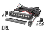 70718BLDRL  -  8 Inch Black Series LED Light Bar - Single Row - Cool White DRL