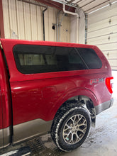 Load image into Gallery viewer, Used Ford F150 6.5' Short Box 2021-2026 Fiberglass Truck Topper Camper Shell Ruby Red Tricoat CODE: CCD LOCATION: N-1-2