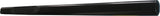 A1535B  -  4 Inch Oval Straight Powder Coated Black Mild Steel Rocker Panel Mount