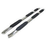 A7059S  -  W/Step Pads W/Bed Step 5 In Oval Straight Pol Stainless Steel Rocker Panel Mount